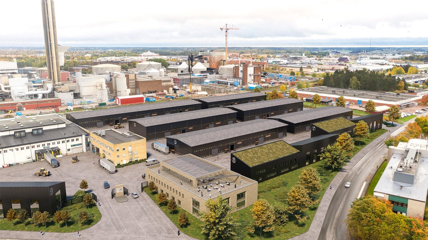 Areim, Uppsala – industri och lager i fem etapper