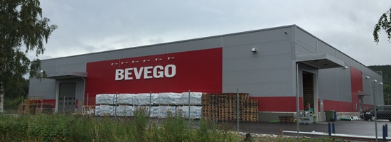 Lager och kontor för Bevego i Sundsvall